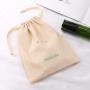 Eco-Friendly Different Size Cotton Linen Baby Shoe Dust Bag For Packaging Shopping Drawstring Muslin Shoe Pouch