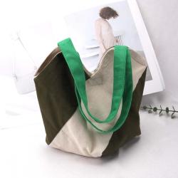 Custom Logo Printing Weekend Shopping Canvas Tote Bag Luxury New Design Recycled Cotton Twill Handle Lunch Bag