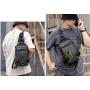 Nylon Cloth  Hiking Waist Bag Fanny Pack with Water Bottle Holder for Men Pouch Hip Bum Bag Chest Sling Bag