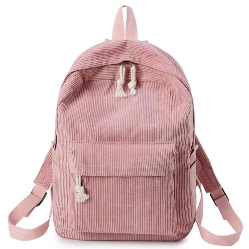 KBW346 Hot Selling School Backpack for Teens Large Corduroy Lightweight Laptop Bag for Girls Women Casual High School College