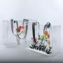 Custom Printed Fashion Clear Shopping Bag Summer Beach Storage Bag For Travel Transparent PVC Tote Bag
