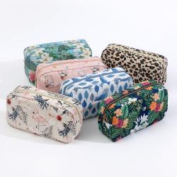 Portable Personalized  Printing Water Resist Toiletry Bags Nylon Waterproof Makeup Organizer Zipper Pouch Women Cosmetic bag