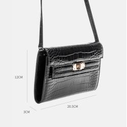 Custom Logo Mini Purses Girls Luxury Croc Leather Handbag Ladies Crossbody Bag