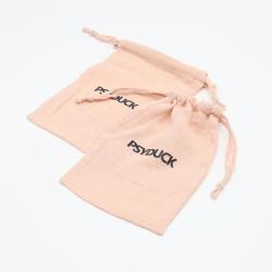 Promotion Gauze Cotton Gift Packaging Makeup Cosmetic Bag Natural Gauze Drawstring Cotton Cosmetic Pouch