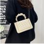 2022  Women's Underarm Bag New Fashion Single Shoulder Crossbody Bag Chain PU Cover Magnetic Button Square Ladies Bag