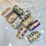 Luxury acrylic  Crystal Square Evening Bags Glass Wedding Clutch Party Purse Colorful Blue Grey Customized Bridal Minaudere