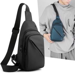 ZR562 Man Chest Bag New Waterproof Shoulder Bag Sports Travel Crossbody  Leisure Solid Color Nylon Business High Quality Bag