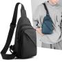 ZR562 Man Chest Bag New Waterproof Shoulder Bag Sports Travel Crossbody  Leisure Solid Color Nylon Business High Quality Bag