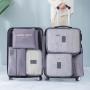 6 PCS Travel Storage Bag Set for Clothes Tidy Organizer Wardrobe Suitcase Pouch Travel Organizer Bag Case Shoes Packing Cube Bag