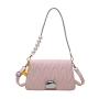 Famous Brand New Fashion Simple Trendy Style Tote Bag Women Lady PU Lining Leather Portable Zipper Underarm Chain Shoulder