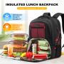 2023 New LOVEVOOK Insulated Lunch box backpacks for men 17in school College Work Camping Picnic Travel cooler laptop backpacks