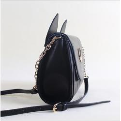 Sailor Moon designer cute leather shoulder bag custom Ita bag Lolita cat ears crossbody bag for women
