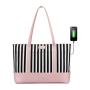 LOVEVOOK 2023 Fashion PU Leather Canvas 14inch Laptop Tote handbags Delicate Design Business Computer Laptop Hand Bags for Women