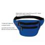 Gelory Multicolor 600D Polyester Zippered Compartments Adjustable Waist Sport Fanny Pack Bag Waist Bag