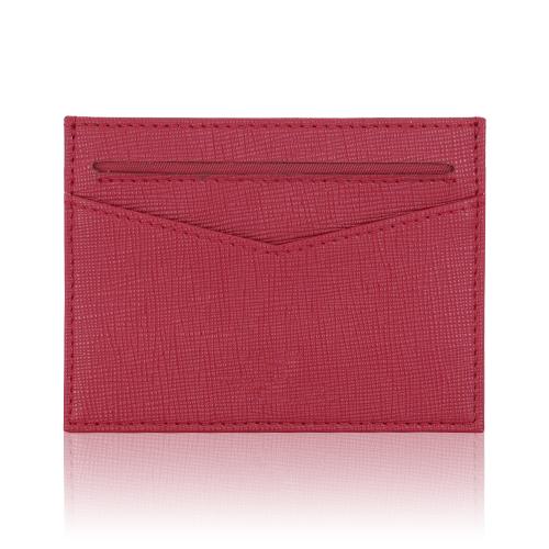 Premium RFID Blocking Customized Logo Genuine Leather Credit Card Holder