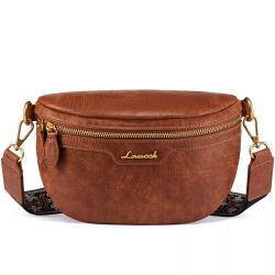 LOVEVOOK fashion fanny packs with Boho Style Strap for women crossbody purse custom logo waterproof pu leather waist bag