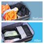 Gelory Convenient Portable Organizer Bags Shoe Sorting Pouch Hot Sale Translucent Waterproof Nylon Travel Shoe Storage Bag