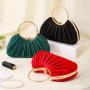 New Hundred Pleated Evening Bag Women's Handheld Celebrity Bag