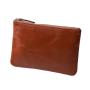 Eco friendly travel  makeup organizer small portable leather cosmetic make up bag
