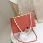 Wholesale Summer Bags Women Handbags Ladies Fashion Pearl Handheld Women Hand Bags Metal Buckle Opening Handbags