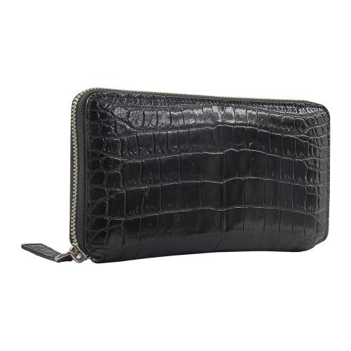new design men's zipper customized leather mens long wallet phone holder purse men wallet with zip