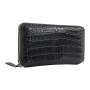 new design men's zipper customized leather mens long wallet phone holder purse men wallet with zip