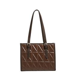 2024 Custom Quilted Leather Tote Bag For Women Luxury With Pin Buckle Adjustable Handle