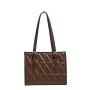 2024 Custom Quilted Leather Tote Bag For Women Luxury With Pin Buckle Adjustable Handle