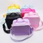 Custom Printed Logo Multi-colors Portable Lunch Bag Large Insulated Tote Bag Thermal Lunch Cooler Bag For School Kids