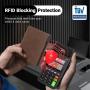 Wholesale Mens Wallet Card Holder Pop Up Aluminum Case RFID Blocking Smart Slim Minimalist Front Pocket wallets