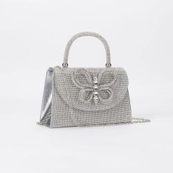 Luxury shoulder gift bags wedding ladies clutch purse butterfly evening bag crystal diamond party bags women sac tendance 2024