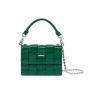 2024 Woven Genuine Leather Bags Handbags Luxury Women Hand Bag With Removable Chain