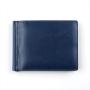 Superb quality saffiano genuine leather mens wallet rfid slim short wallet with money clip inside
