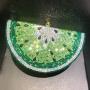 Watermelon Diamond Dinner Bag Flat Bottom Full Diamond Handheld Bag