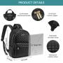 LOVEVOOK Mini Backpack for Women Fashion Quilted Small Daypack Waterproof Ladies Leather Backpacks Purse for Work Travel Daily