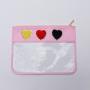 Chenille Patches Snacks Bag Large Clear Flat Pouch Nylon Make-up Bags For Purses Transparent Toiletry Cosmetic Bag