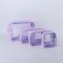 Keymay 7-color Spot Summer Fashion Cute Clear Makeup Bag Women Bulk Transparent Clear Cosmetic Bag Pvc Toiletry Bag