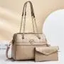A Set Of Two Newest Diamond Lattice Chain Ladies Hand Bags Fashion Simple Bolsos Mujer Crossbody Bag 2024 Designer Women Bags