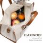 LOVEVOOK Fashion Office Ladies Work leak-proof & heat preservation beach bag handbag for Picnic lightweight lunch Tote Bag
