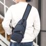 KBW544 Hot New Men's Chest Bag Usb Smart Shoulder Bag Casual Canvas Male Chest Bag
