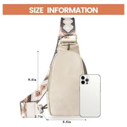 Customized Vintage Sling Bag Fanny Pack Leather Pu Printing Shoulder Crossbody Sling Bag Waist Bag For Women