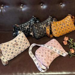 Best Price Cheap shoulder bag for women 2024 summer new women's bags pu leather ladies printed webbing underarm bag