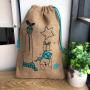 Natural Jute Burlap Drawstring Bag Burlap Grain Coffee Beans Corn Packaging Bag