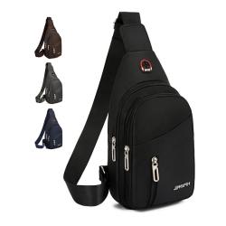 Gelory Fashion Multifunctional Single Shoulder Bag  Crossbody Chest Bag Fanny Pack With Earphone Hole For Travel Outdoor Sports