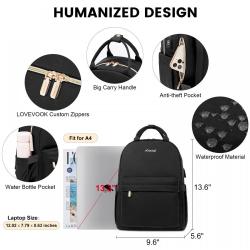 LOVEVOOK Hot sale Cute Fashion Waterproof Daypack for Work Travel College Girls Lightweight Women Mini Backpack with USB