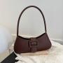 KBW742 Woman New Ins Underarm Bag PU Daily Life Simple And Stylish Girl Mini Handbag Zipper Versatile One Shoulder Women's Bag
