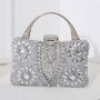 Fashion Luxury New Metal Tote Evening Bag Ladies Handbags Diamonds Banquet Clutch Bag