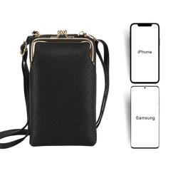 Wholesale leather cellphone bag phone crossbody bag shopping phone leather purse