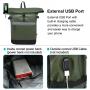 LOVEVOOK Waterproof Casual Laptop Mochila Fashion Outdoor Sport School Foldable Bag Business Men Travel Rugged Backpack with USB