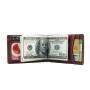 RFID blocking minimalist front pocket wallet genuine leather mens slim wallet with money clip